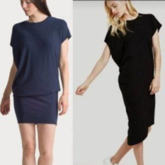 Kit and Ace Brushed French Terry Wave Dress - Picture 1 of 4